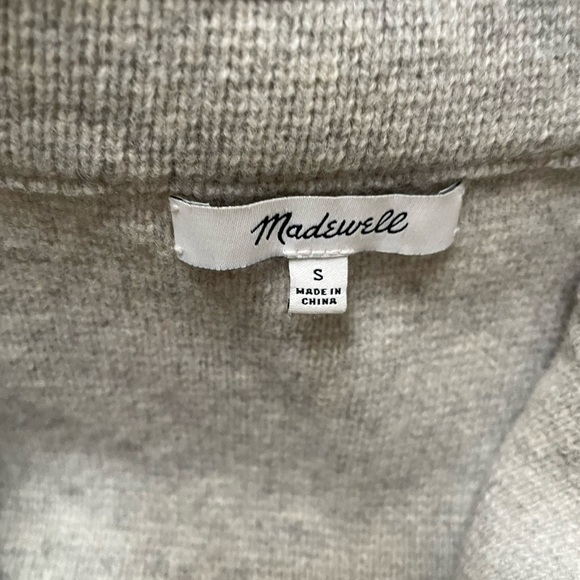 Madewell Women’s Knit Oversized Cardigan Sweater Button  Thick Gray Size Small - Picture 2 of 7